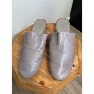 Vince Oren Gray Leather Mule